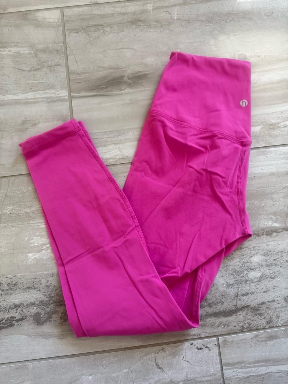 High-Waist Hot Pink Active Leggings